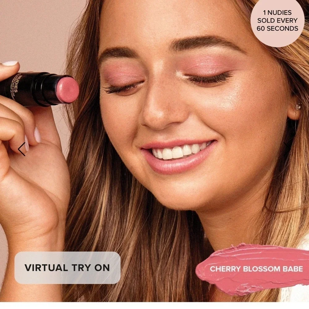 Nudestick buddies matte all over face blush color in cherry blossom babe
